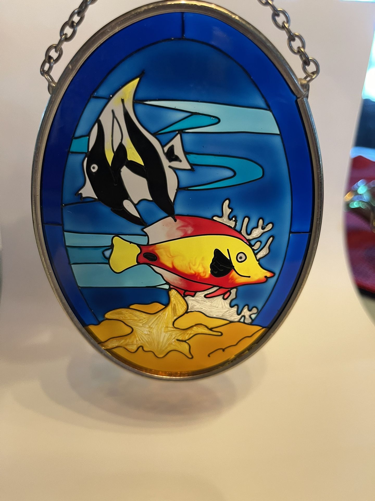 Fish Aquarium, Suncatcher Stained Glass