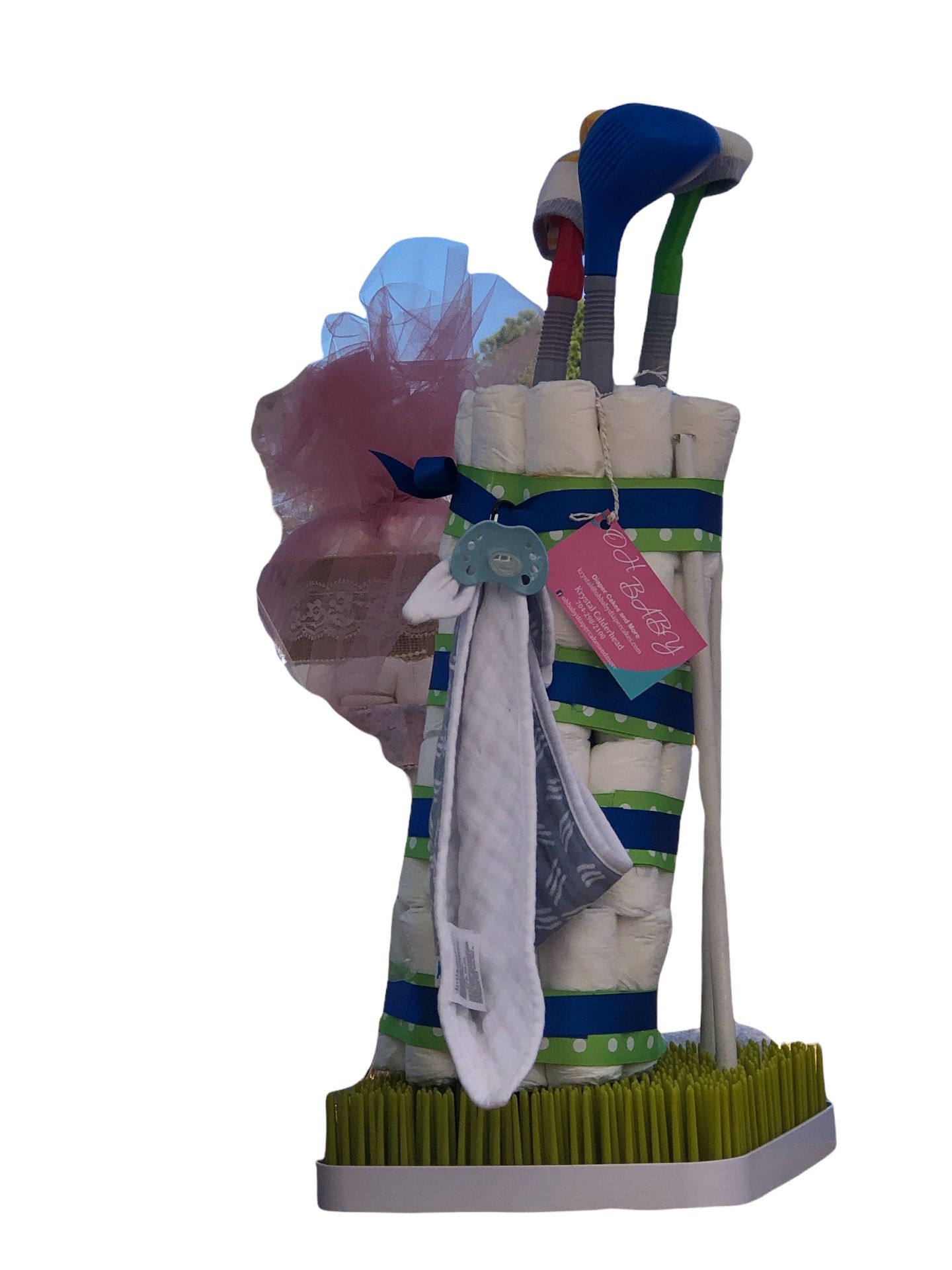 Golf Bag Diaper Cake