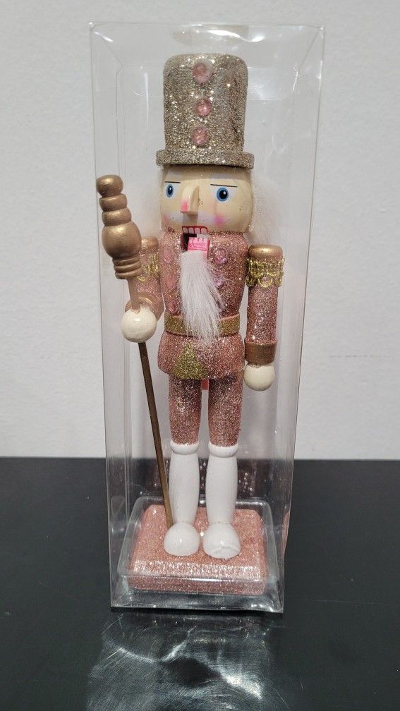 Pink hat  9 inch Nutcracker  