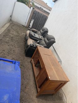 Sofa and table
