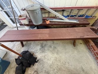 Wood bench handmade