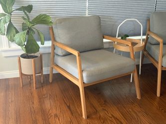 Mid Century Modern Oak Chairs