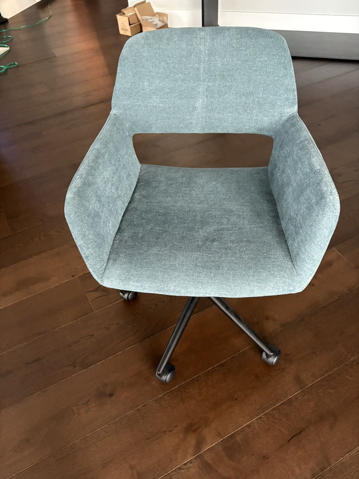 Blue Fabric Desk Chair