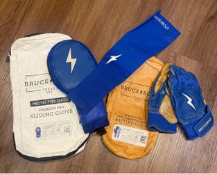 Bruce Bolt Batting Gloves, Sliding Mitt, Arm Sleeve