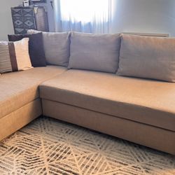 Versatile 3-in-1 Sectional Sofa Bed with Hidden Storage