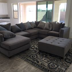 Sofa and Ottoman For Sale