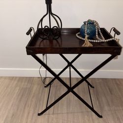 Folding side table - butlers table