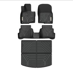 YITAMOTOR Floor Mats & Cargo Liner Fit for Mazda CX-5 2017-2025, TPE All Weather Custom Fit Floor Liners for Mazda CX5, 1st & 2nd Row and Trunk Liner 