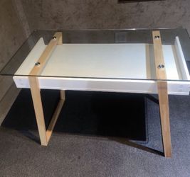 Glass Top Desk – Modern Clean Setup