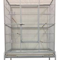 Extra Large Bird Flight Breeding Cage With Rolling Stand