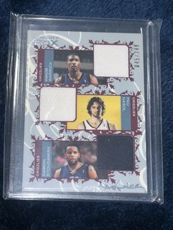 Topps Luxury Box Grizzlies Triple Jersey Card 045/249