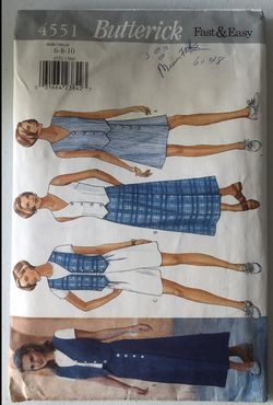 Butterick Pattern Set #4551