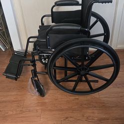 New Wheelchair with Foot Rests