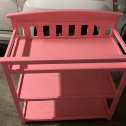 Pink Changing Table 