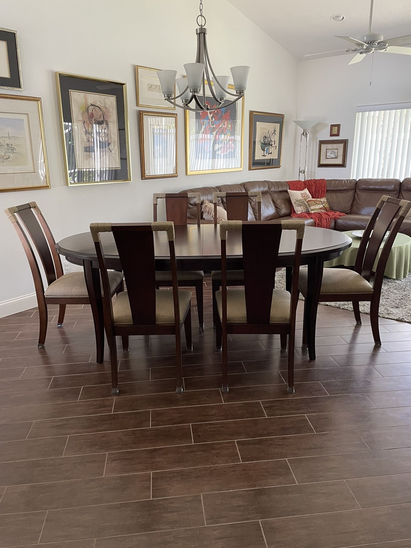 Solid Wood Baers Dining Table with 6 Chairs