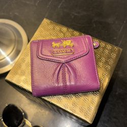 Magenta Coach Wallet