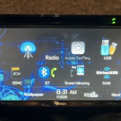 Jensen Double Din Touchscreen With Apple CarPlay - $120