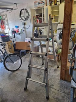 Franklin Aluminum Multi-task Folding Ladder 17 ft