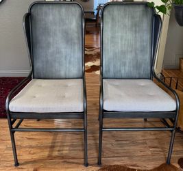 Accent Metal Chairs With Cushion - BRAND NEW