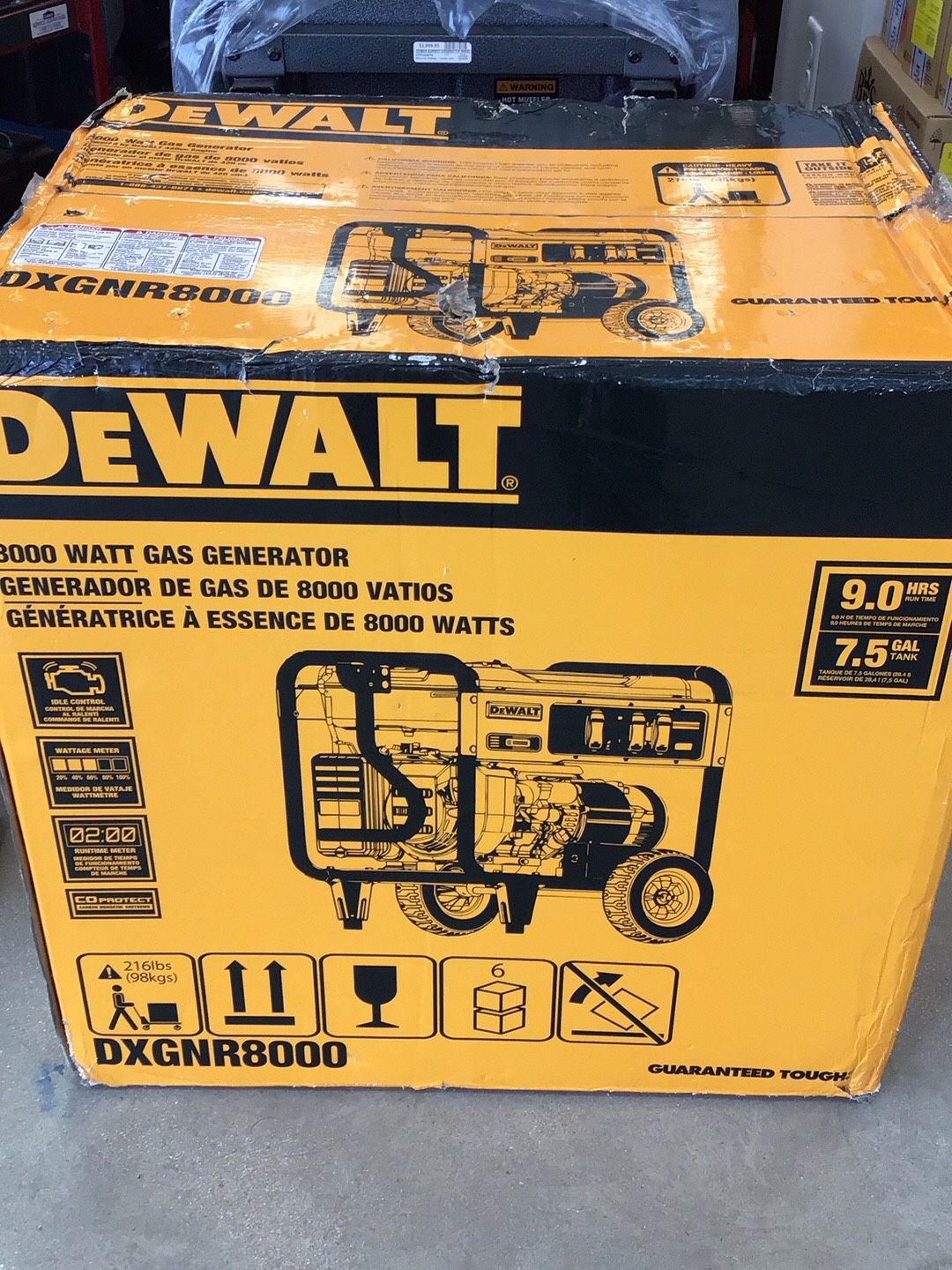 Dewalt 8000 Watt Gas Generator