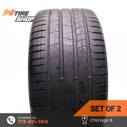 Pair of 2 Used 6.5/32  Summer  315/30R22  107Y  Pirelli  P Zero PZ4 *1