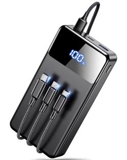 Brand New 22.5W Power Bank Fast Charging with USB Cable 60,000mAh