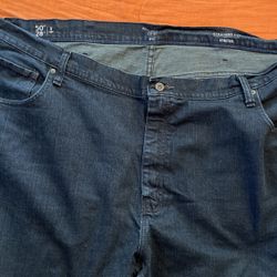 Nautica Straight fit Jeans- 50w 28l, Deep blue - Stretch