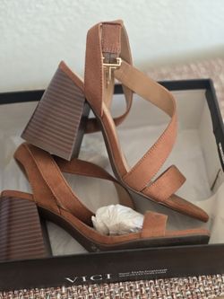 Suede Open Toe Heels 