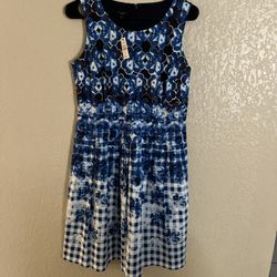 Talbots Blue Dress 6P