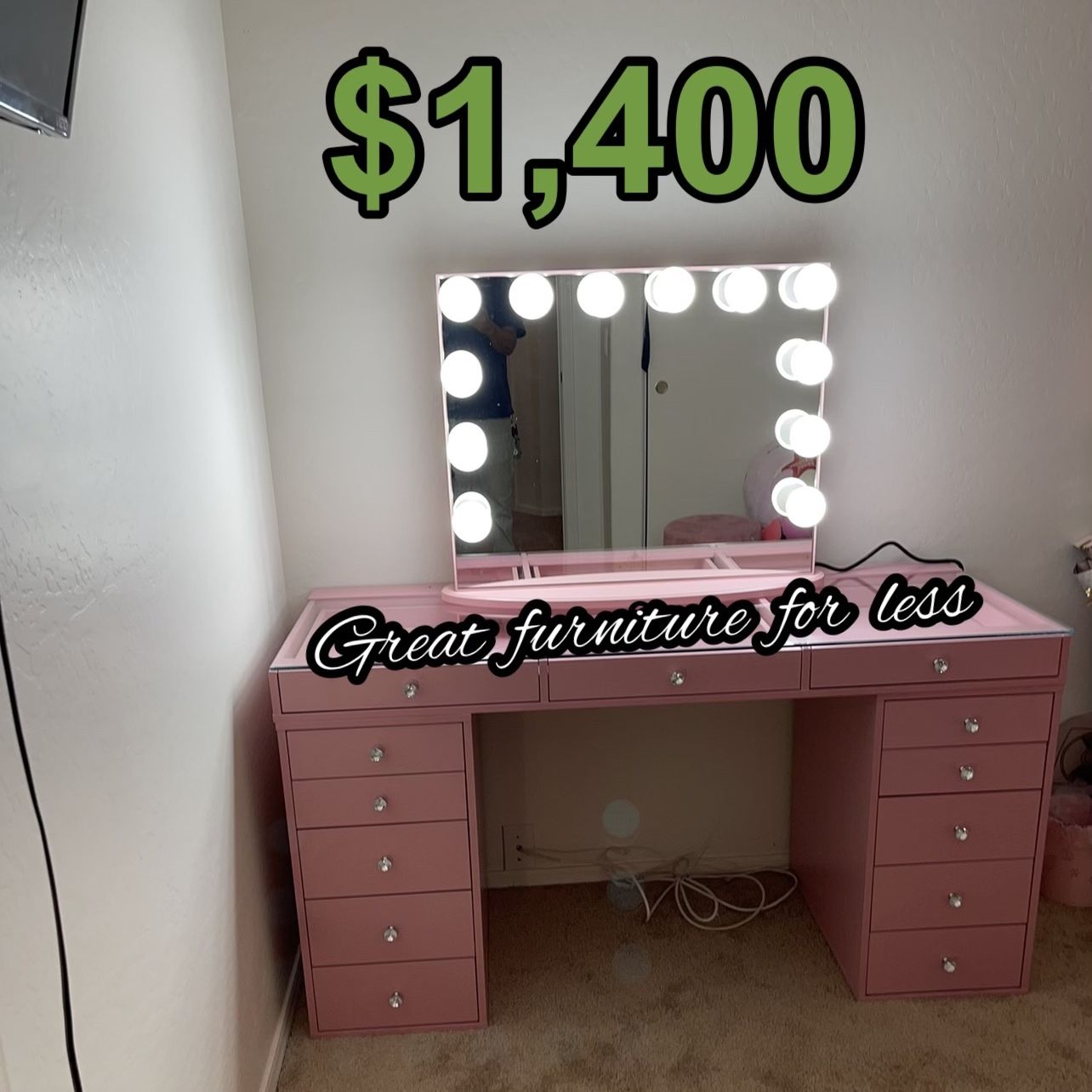 Impressions Vanity With Mirror Brand New