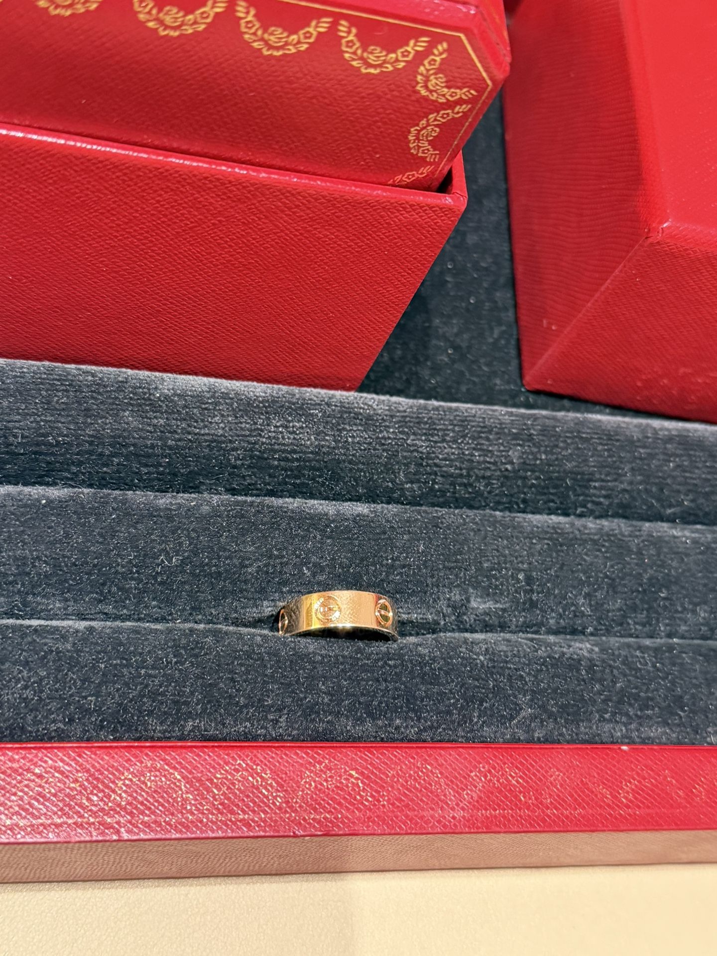 Cartier love ring classic model in rose gold