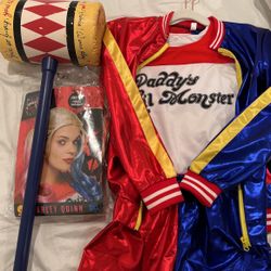 Big Girls COMPLETE Harley Quinn Suicide Squad Costume 2XL XXL