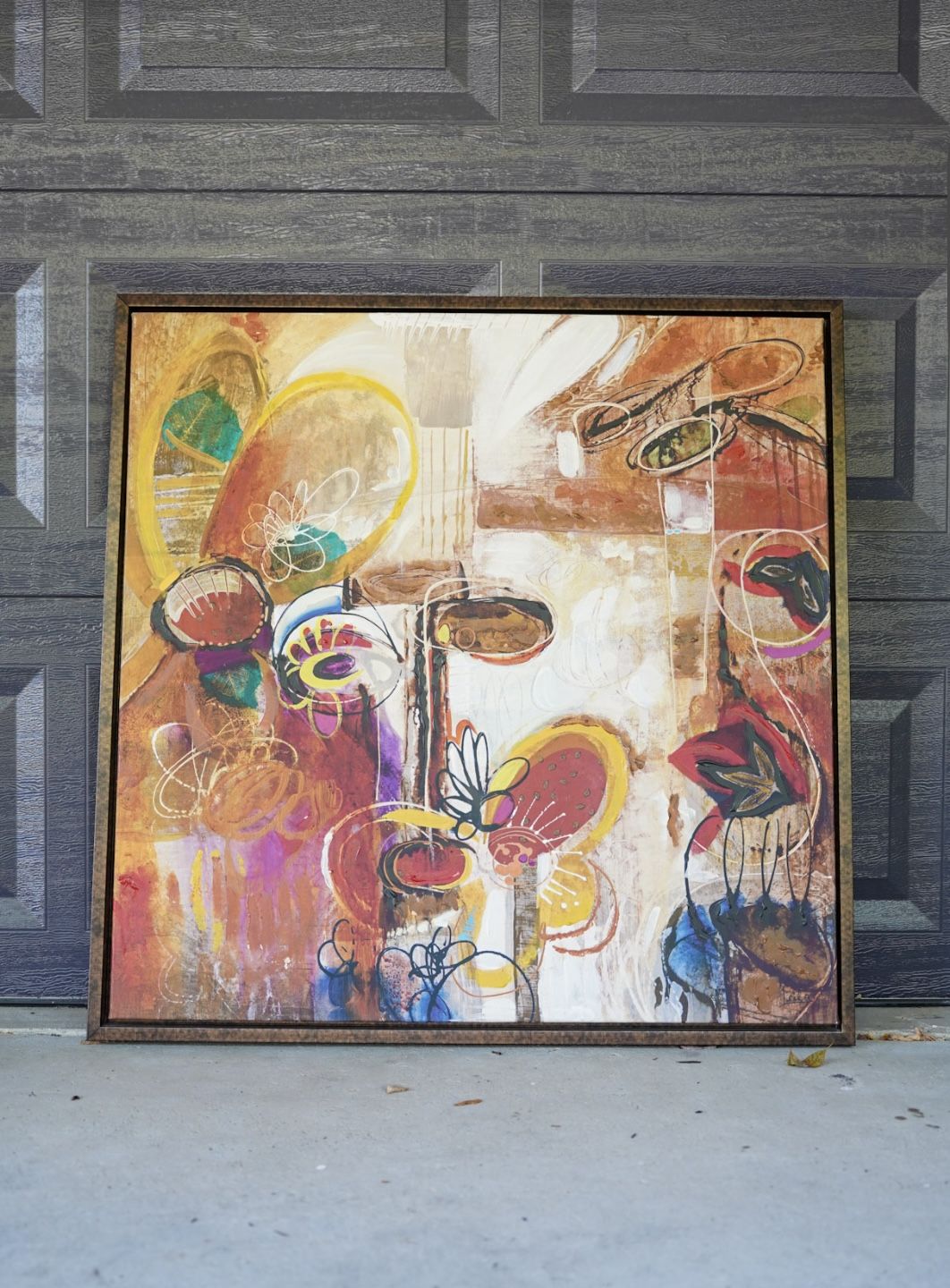 Abstract Mixed-media Painting (30 x 30)