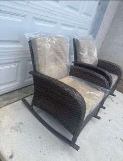 Patio rocking chairs outdoor rocking chairs prices firm outdoor patio chair set available in Gray or beige cushions ☑️🆕🚛