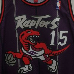 Toronto Raptors Vince Carter Mitchell & Ness NBA HWC Swingman Jersey Men's Size XL Authentic  