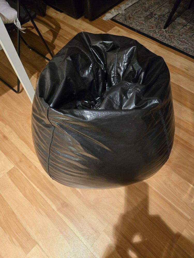 Beans Bag Dark Brown  Leather