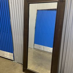 **ESTATE SALE** Full Length Mirror. 6.5 Feet Tall Wood Mirror. Like New
