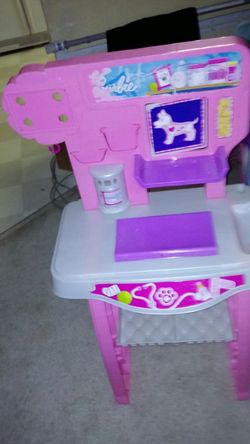 Barbie vet table with