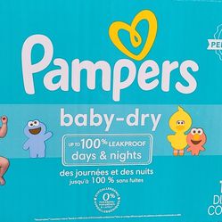 Pampers Baby Dry 1 Box Newborn Size 0