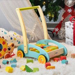 Woden baby learning walker