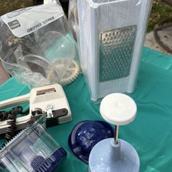 HUGE Kitchen Lot: Borner & Genius Mandoline Slicers, Graters, Choppers (Bulk Deal!)