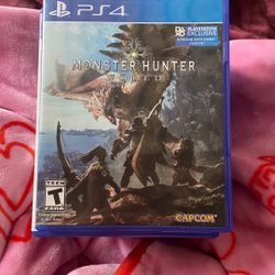 Monster Hunter World PS4 Game 