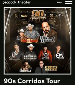 90's CORRIDOS TICKETS