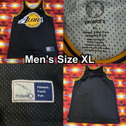 Los Angeles Lakers Aloha Jersey Project X Black Jersey Men’s Size XL