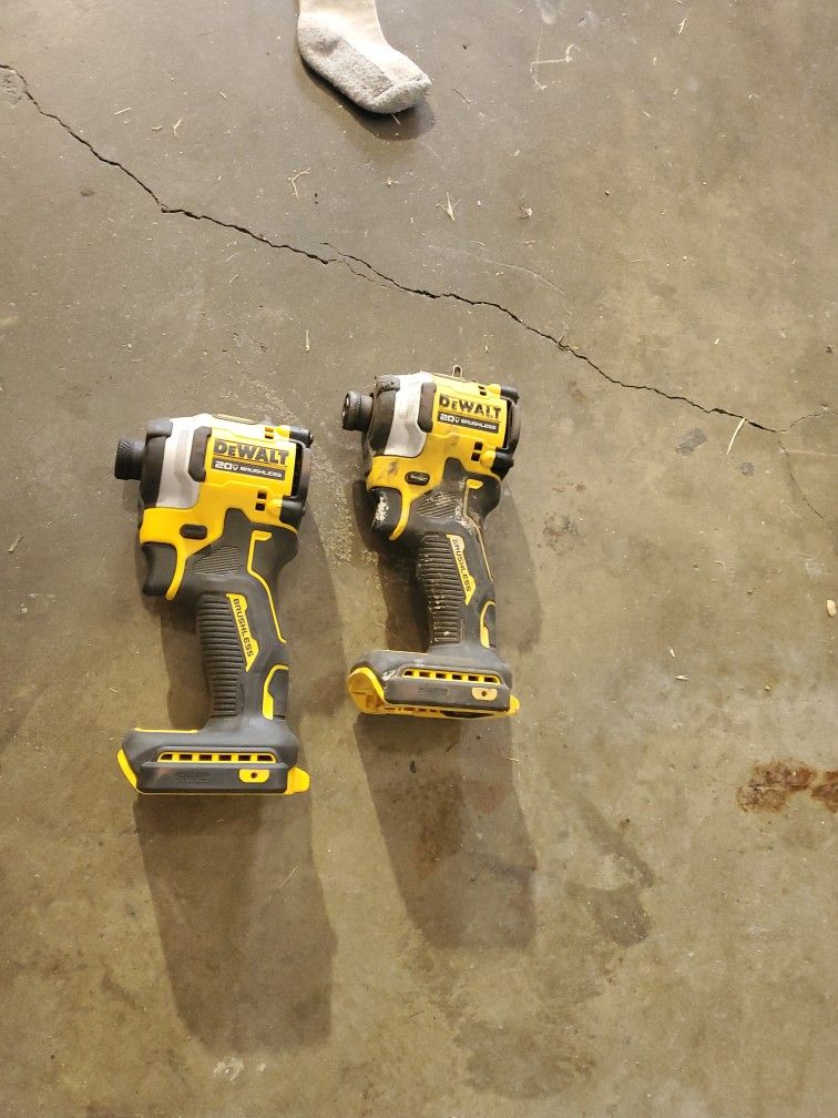 Dewalt Inpact Drivers One New One Used