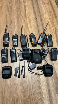 Kenwood Two-Way Radio Lot with Chargers