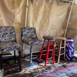 Stools And High Chairs Including Barber Chair 