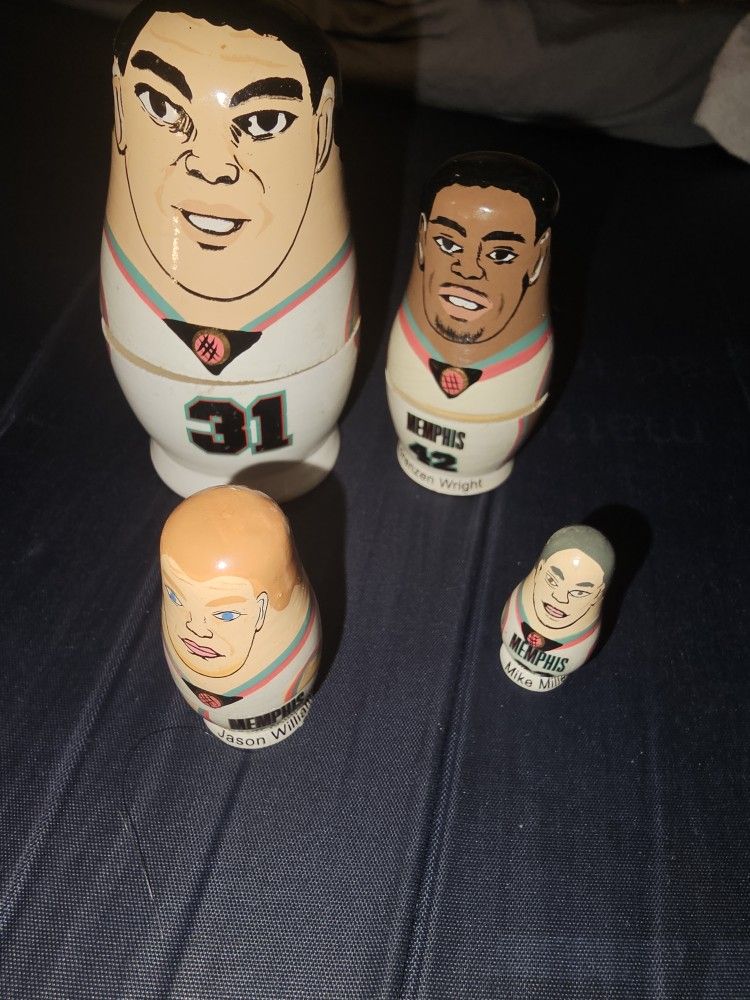 Vintage Memphis Grizzlies Nesting Eggs
