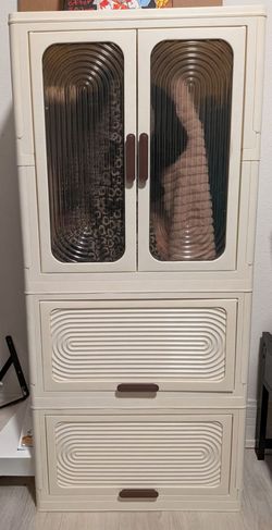 Plastic Storage Cabinet with Drawers