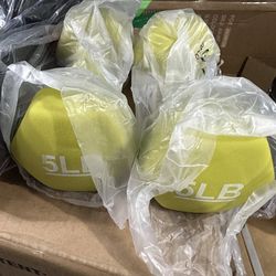 (2) 5lb dumbbells